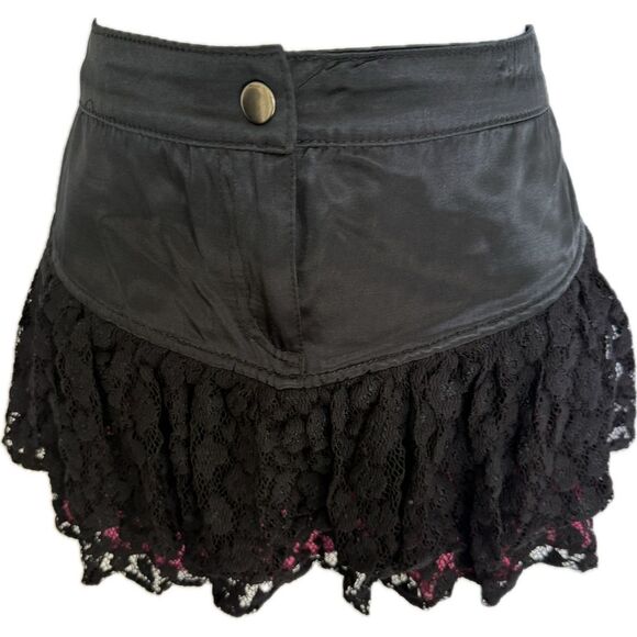 Rare VTG Lip Service Killer Mini Skirt Pink and Lace Fairycore Women’s Size S - Picture 2 of 8